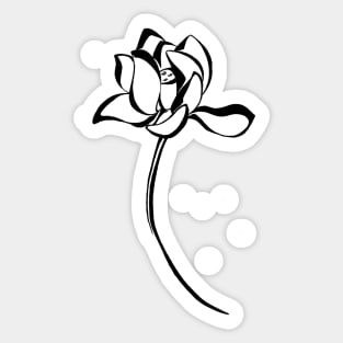 White lotus Sticker